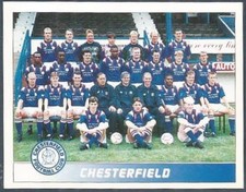 PANINI FOOTBALL LEAGUE 95 -#562-CHESTERFIELD TEAM PHOTO