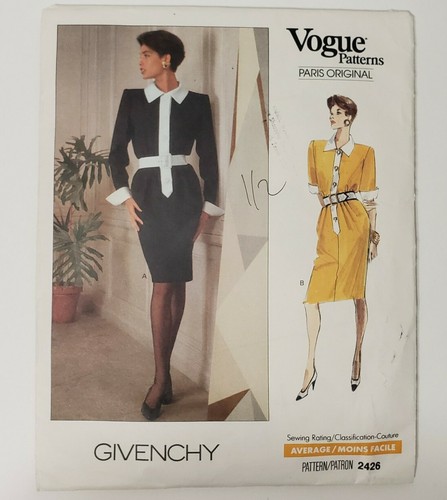 Vogue Paris modello originale 2426 Givenchy taglia 8 10 12