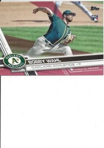 2017 TOPPS Update Pink Mothers Day Bobby Wahl RC 36/50 Oakland Athletics #294 - Picture 1 of 1