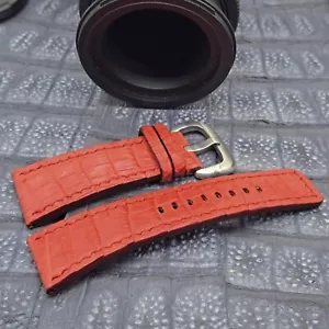 Cinturino Orologio 28mm/24mm Esotico In Pelle Su misura Design Minimalista Vintage - Foto 1 di 9