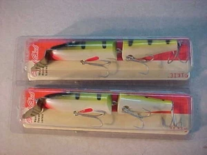 2 NEW Creek Chub Pikie 3000 Perch lure Jointed Lure 6” Pike, Musky MUSKIE bait - Picture 1 of 4