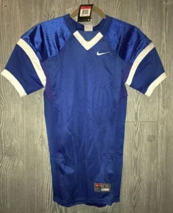 NIKE Stock Open Field Royal Blue White Mesh Football Jersey Youth Boy M L XL 2XL - Picture 1 of 3
