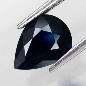 ES 1.38 ct. Zafiro Natural Azul Pera Facet Thailand - Imagen 1 de 4