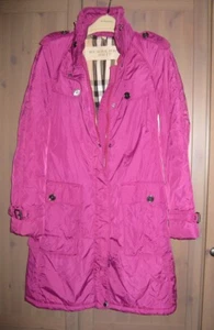 100% Authentic Burberry Brit Puffer Hot Pink Nova Plaid check USA 6 - Picture 1 of 10