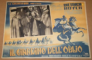 fotobusta film THE GARDEN OF ALLAH Marlene Dietrich Joseph Schildkraut 1941 GM - Picture 1 of 1