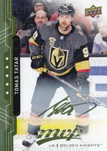 2018-19 Upper Deck MVP Green Script #116 Tomas Tatar