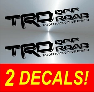 Juego de calcomanías todoterreno TRD Tacoma negra plataforma Toyota pegatinas laterales vinilo 1995 - 2004 - Imagen 1 de 3