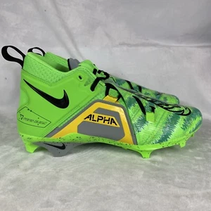 Nike Alpha Menace Pro 3 Razor Sharp Cuts Cleats Mens Size 12 Green Black - Picture 1 of 15