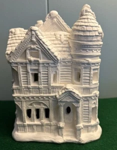 California Creations Tiffany House SE186 Ready to Paint Holiday Village 1990 - Picture 1 of 8