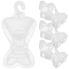 Closet Space Saver: 100pcs Clear Plastic Hangers for Mannequin Clothes