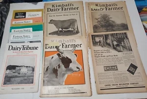 Kimballs Dairy Farmer Agricultu Magazines 1918 Eastern States Cooperator Vintage - Picture 1 of 5