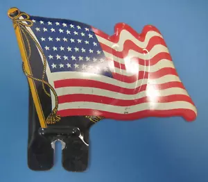 Vintage 48 Sterne Flagge Nummernschild Aufsatz - Bild 1 von 2