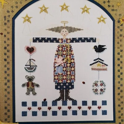 Heartstrings The Angel of Promise Folk Art Factory Pat Thode Artist Collection - Image 1 of 4