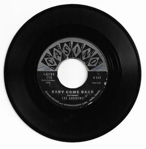 DOO WOP 45 LEE ANDREWS/GRP I WONDER ON CASINO STRONG VG ORIGINAL - Picture 1 of 2