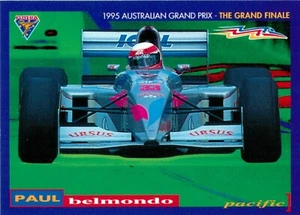 1995 AUSTRALIAN GRAND PRIX Formula 1 Card PAUL BELMONDO Futera - Picture 1 of 3