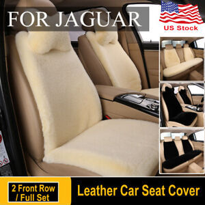 For Jaguar Car Seat Cushion Plush Auto Seat Cover Warm Winter Interior Accessory