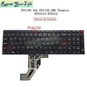 TR Turkish Keyboard Compaq Presario CQ-29 CQ29 X317L EVC156-1BK 2BK F6 mute key - Picture 1 of 5