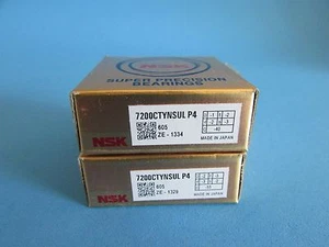  NSK 7200CTYNSULP4 Abec-7 Super Precision Spindle Bearings Matched Set of Two - Picture 1 of 4