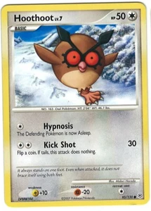 Hoothoot 85/130 Pokemon card Diamond & Pearl 50 HP NM - Picture 1 of 2