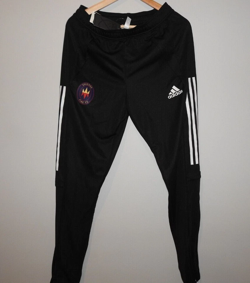 MLS Adidas Chicago Fire Con20 Training Pants New Mens Size SMALL $55 - Image 1 of 1