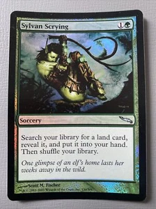 FOIL Sylvan Scrying MTG Mirrodin Set #130 Uncommon NM English - Picture 1 of 13