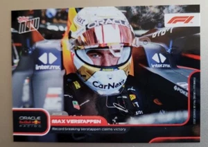 2022 Topps Now F1 #41 Max Verstappen Victory at Record Breaking Start w/Red Bull - Picture 1 of 2