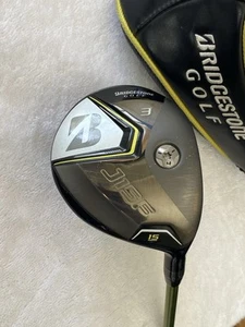 Bridgestone J15F 15° 3 Wood W/ Head Cover Aldila NV Reg Graphite R/H 43” *Nice* - Picture 1 of 12
