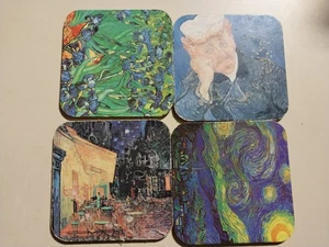 4 Van Gough Untersetzer in akzeptablem Zustand - Bild 1 von 2