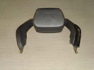 Lamborghini Gallardo Headrest Leather Black Orange Seam 400881901 Headrest LH - Picture 1 of 6