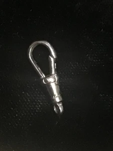 9ct WHITE dog tag for chain - Picture 1 of 4