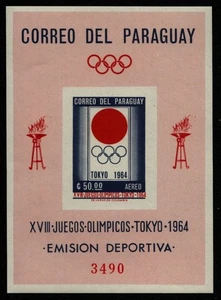Paraguay 1964 - Mi-Nr. Bloque 51 ** - MNH - Olimpia Tokio - Imagen 1 de 1