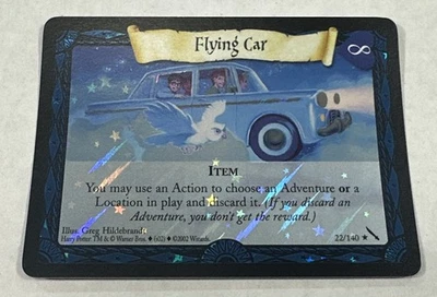 Harry Potter TCG Chamber of Secrets Flying Car Holo Foil WOTC Unplayed - Image 1 of 3
