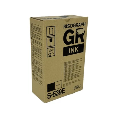 Tinta Risograph GR Ink S-539E negra para GR17xx GR27xx GR37xx, 2x 1000 ml, embalaje original - Imagen 1 de 2