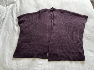 Sahara Pflaume Lila Oversize Strick Shrug Cardigan Gr. S/M Wolle Alpaka - Bild 1 von 11