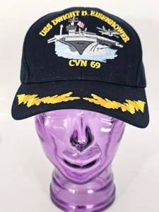 The Corps USS Dwight D. Eisenhower CVN 69 Blue Baseball Cap OSFA - Bild 1 von 8