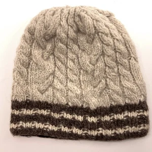 Wool Knit in Nepal Beige Mexicali Blues Winter Hat - Picture 1 of 6