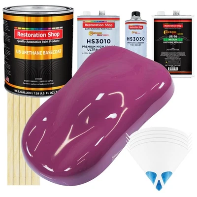 Kit de galón magenta premium URETANO CAPA BASE COCHE AUTO PINTURA KIT Foto 1 de 4