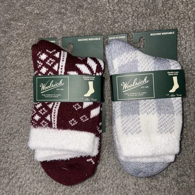 2 pares de calcetines Woolrich para mujer de doble capa con aloe vera ¡Nuevos! Nuevo con etiquetas Foto 1 de 4