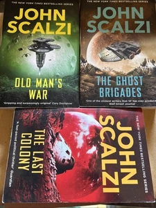 John Scalzi 3 Book Lot Old Man's War Ghost Brigades Last Colony Uk Tpb Editions - Bild 1 von 5