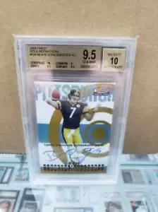 2004 Finest Ben Roethlisberger Gold Refractor Auto 20/50 BGS 9.5 10 GEM MINT - Picture 1 of 1