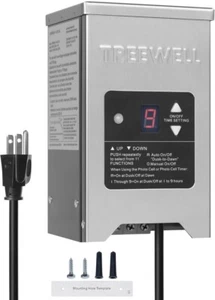 TREEWELL 150W Niedervolt Landschaftstransformator, Außen Landschaftsbeleuchtung T... - Bild 1 von 7