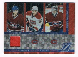 2010-11 Zenith Mozaics Jersey #12 Carey Price / Benoit Pouliot / Max Pacioretty