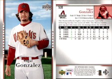 Edgar Gonzalez 2007 Upper Deck #530 Card Arizona Diamondbacks