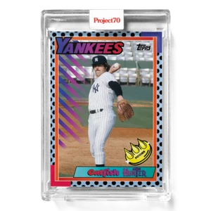 2021 Topps Project 70~1990 Catfish Hunter #386~ By Claw Money PR:586 - Picture 1 of 2