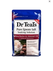 Dr Teal's epsom salt Pure Epsom Salt SOAKING SOLUTION Shea Butter & Almond Oil - Picture 1 of 2