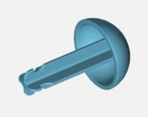 LEGO - Duplo Cannon Ball 1/2 w/ Large Axle Connector - PICK YOUR COLOR !! - Picture 1 of 3