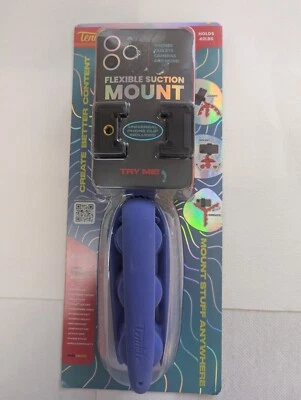 Tenikle Pro Flexible Tripod Bendable Suction Cup Camera & Phone Mount Blue NEW - Image 1 of 4