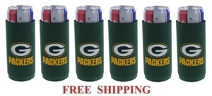 Green Bay Packers NFL Football MICHELOB ULTRA 6 SLIM CAN COOLER COOZIE KOOZIE - Picture 1 of 1