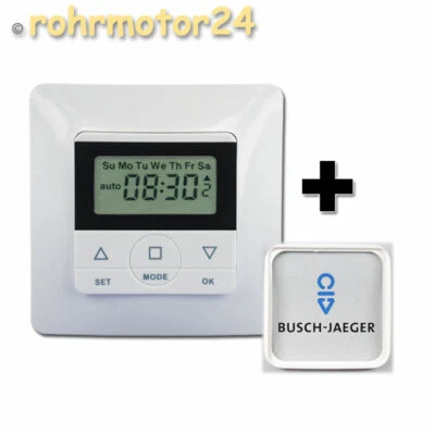 Casa Spirit 50 Rolladen Zeitschaltuhr + Busch-Jäger Zwischenrahmen für Rollladen - Bild 1 von 4