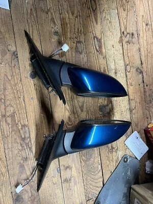 04-08 Espejos retrovisores laterales Mazda RX8 como par, Phantom Blue 32C Foto 1 de 4